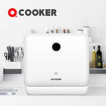 

NEW QCOOKER CL-XW-X4 Dishwasher Home Countertop dish wash Kitchen ultrasonic cleanermachine Washable fruit 4-6 set of tableware