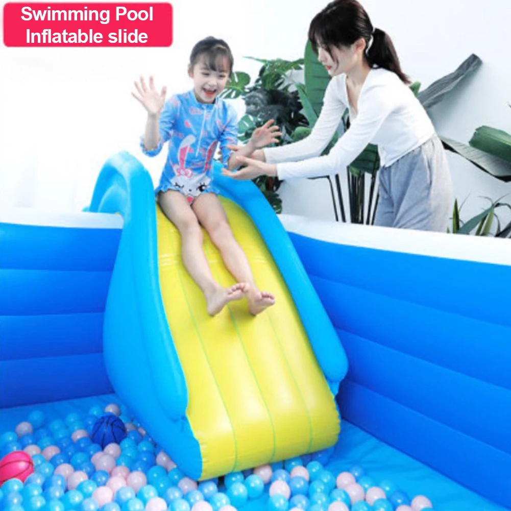 Widened Steps WuLL Swimming Pool Inflatable Slides Suitable for Water Games Can Be Used with Swimming Pools Portable Water Slides for Children High Stability