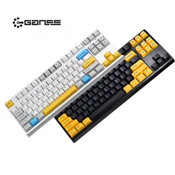 

GANSS 80% Gaming Mechanical Keyboard tenkeyless Cherry mx Brown Blue Red Silent Red Speed Silver switch wired keyboard for gamer