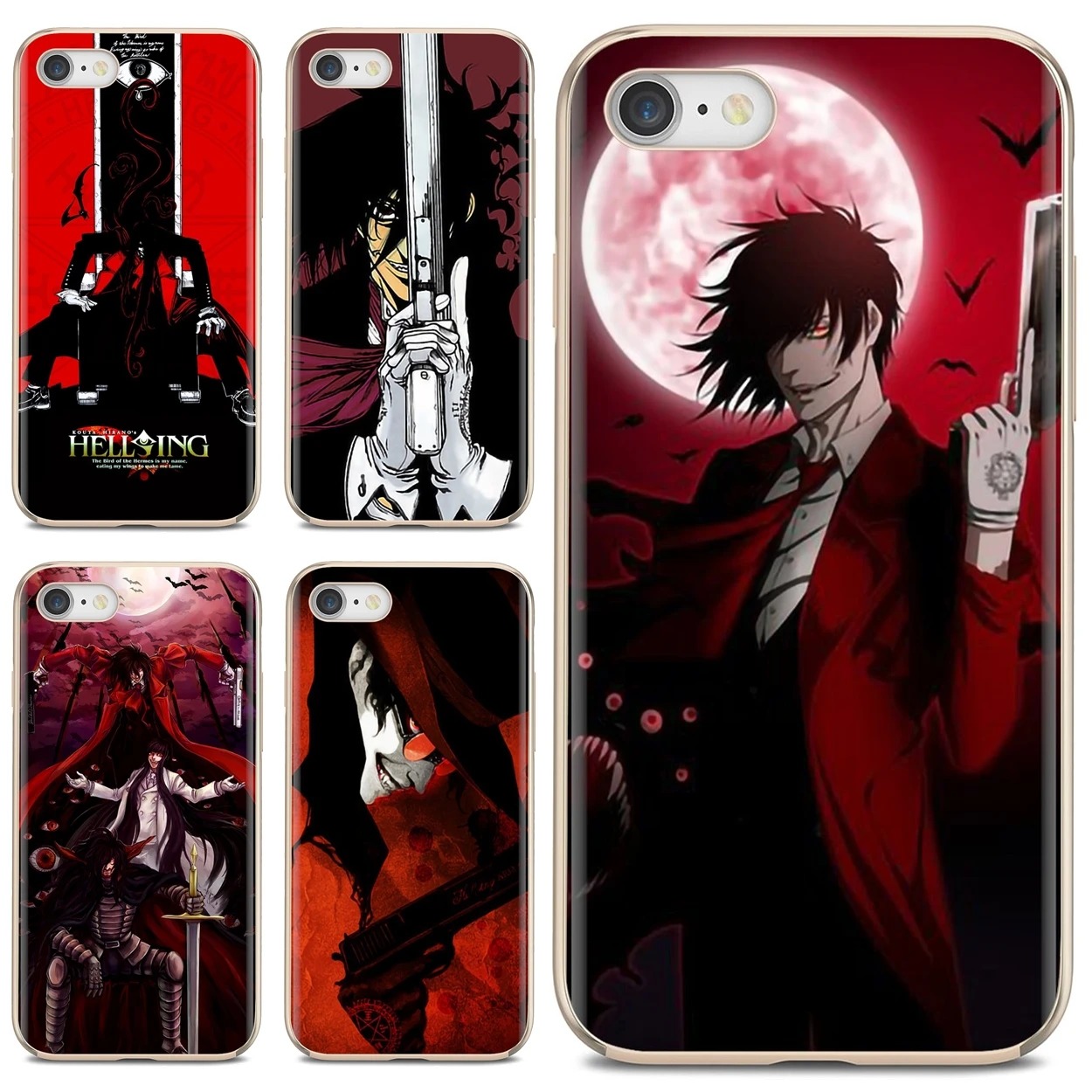 Силиконовый чехол для Huawei P8 P9 P10 P20 P30 P Smart 2019 Honor Mate 9 10 20 8X 7A 7C Pro Lite Anime Hellsing Alucard Fan |