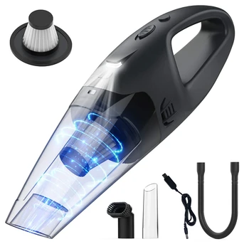 

Vacuum Cordless, Hand Vacuum Cleaner Rechargeable Wet Dry Lightweight Portable Vacuum with Stainless Steel Filter Powerful Sucti