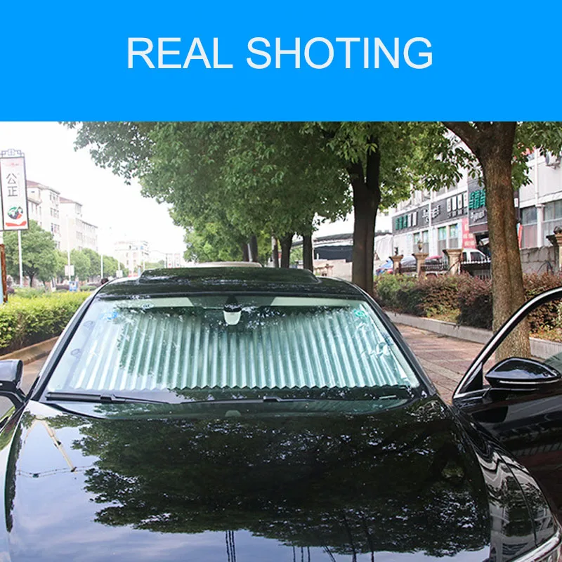 Car Front Rear Windshield Sunshade Auto Sun Shade Window Parasol UV Protection Curtain Private SUV Truck Use Size 46/65/70/cm