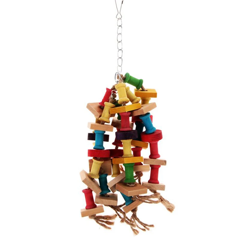 as picture Игрушка-попугай, качели, квадратная струна, деревянная игрушка для укуса, птица, зеленая краска, не выцветает, товары для птиц, игрушка для птиц - Цвет: as picture