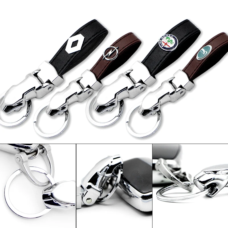 

1pcs Metal Leopard Head Key Chains Holder Car Badge Keyring KeyChain For Alfa Dodge Ford Honda Citroen Hyundai Mitsubishi Toyota