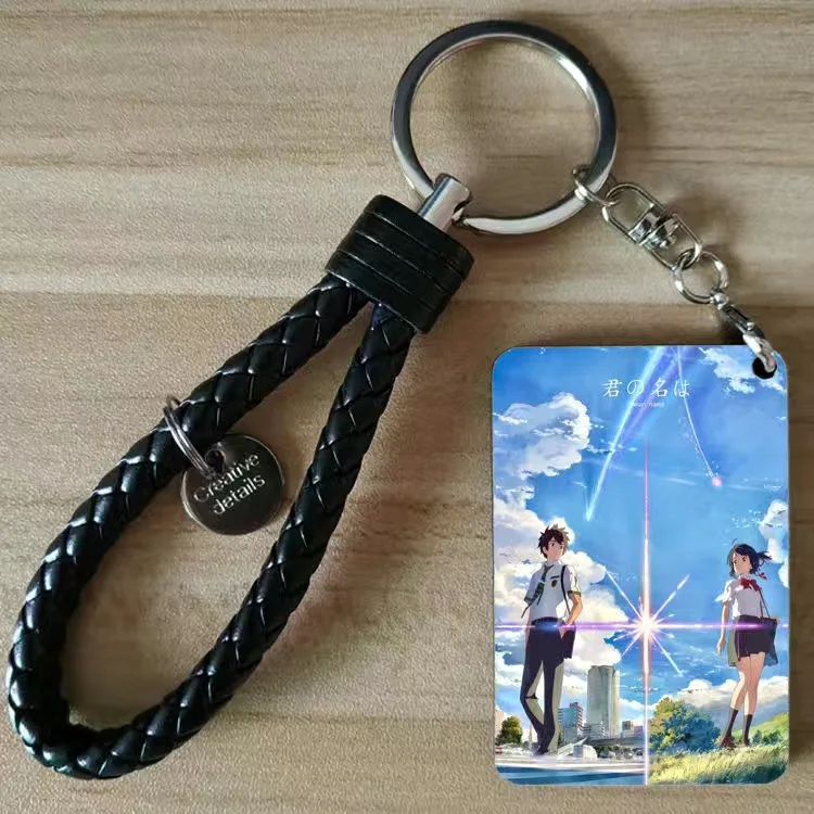 

Anime Your Name Keychain Xinhaicheng Animation Movie Peripheral Weathering Son Keychains Pendant Car Bag Decoration Accessories