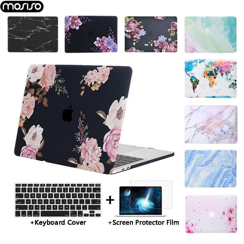 Жесткий защитный чехол MOSISO для Macbook Air 13 Pro 15 Retina 2014 2015 2016 2017 2018 2019 ноутбука +
