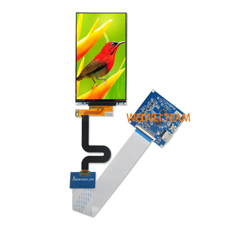 Wisecoco 1440x2560 6,3 дюймов 2k ЖК-экран HDMI-MIPI панель управления для 3d принтера панель дисплея с подсветкой удалена