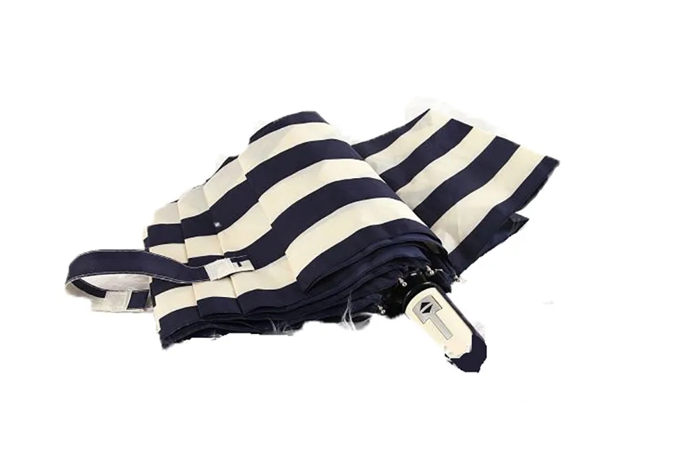 Automatic Lattice Umbrella Black Plastic Umbrella Three Fold Small Fresh Sun Protection Sun Creative Pattern Umbrella