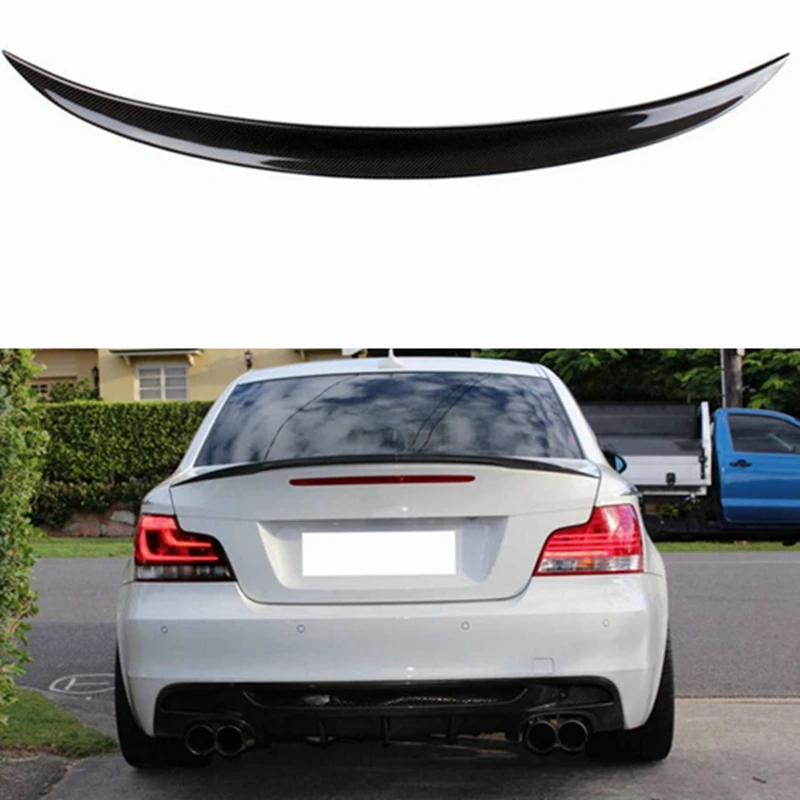 

E82 E88 carbon fiber Rear Deck Lid Trunk Spoiler Wing for BMW 1 Series Coupe 2006 - 2012 P style