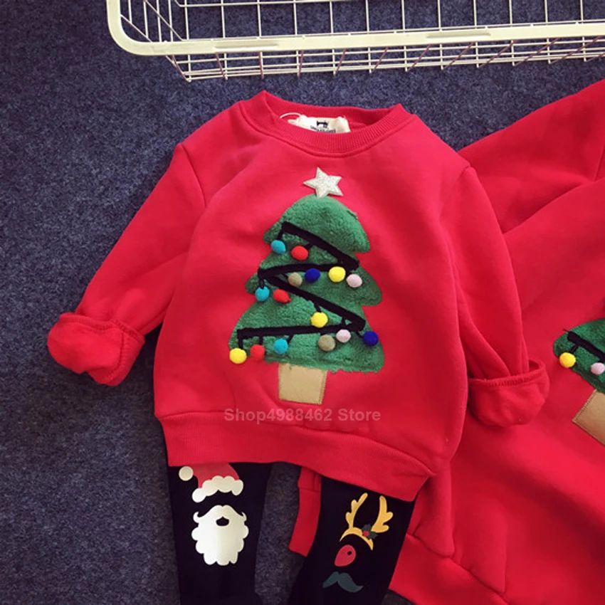 Рождественские свитера для всей семьи; одинаковые пижамы для всей семьи; новогодние Зимние толстовки с капюшоном и густым мехом; одежда для мамы и меня