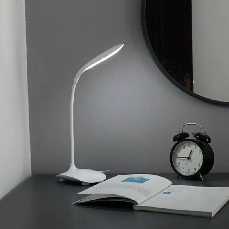 

USB Clip On Table Desk Piano Reading Light Desk Lamp Dimmable LED Flexible Lighting Fixture Bedside Lamp Bedside Table Lamp