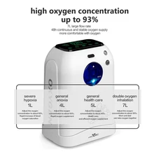 Concentrateur d'oxygène 1-7l, générateur d'oxygène, machine de fabrication d'oxygène, soins, langue d'affichage, anglais, 110v/220v