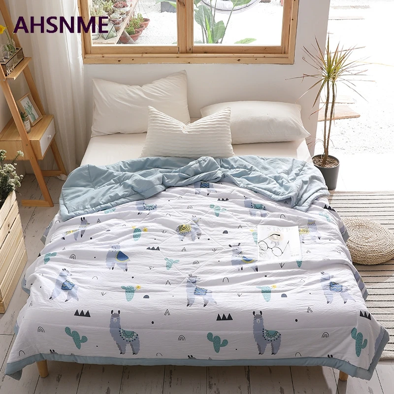 AHSNME 150x200/200x230 см летнее стеганое одеяло из полиэфира, помытое Хлопковое одеяло, специальное изделие из морщин, очень мягкое, летнее, Осеннее