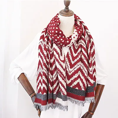 style 50 Женский зимний кашемировый шарф, Женская шаль, Женский шарф, на шею, Пашмина, палантины, шерстяной хиджаб, теплое Клетчатое одеяло, бандана, пончо, шарфы - Цвет: style 50