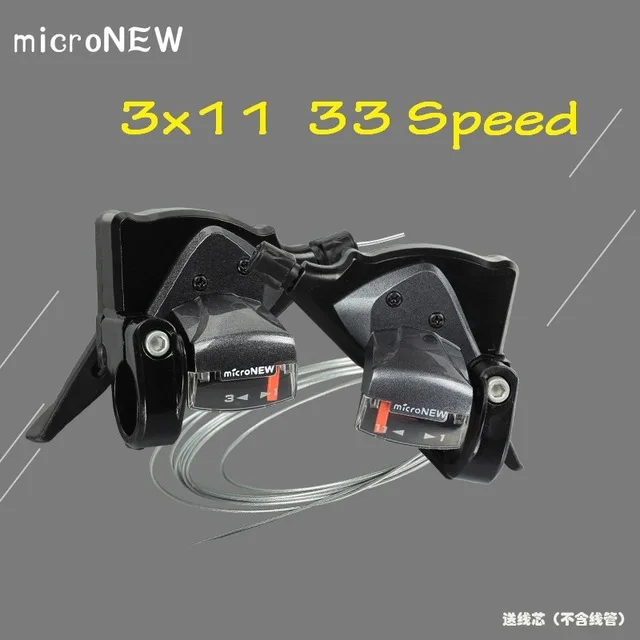 3x11 33 Speed MicroNEW велосипедный задний переключатель передний рычаг переключения 7/8/9/10/11 Скорость MTB Горный Руль для шоссейного велосипеда Запчасти microshift - Цвет: 3x11 33 Speed