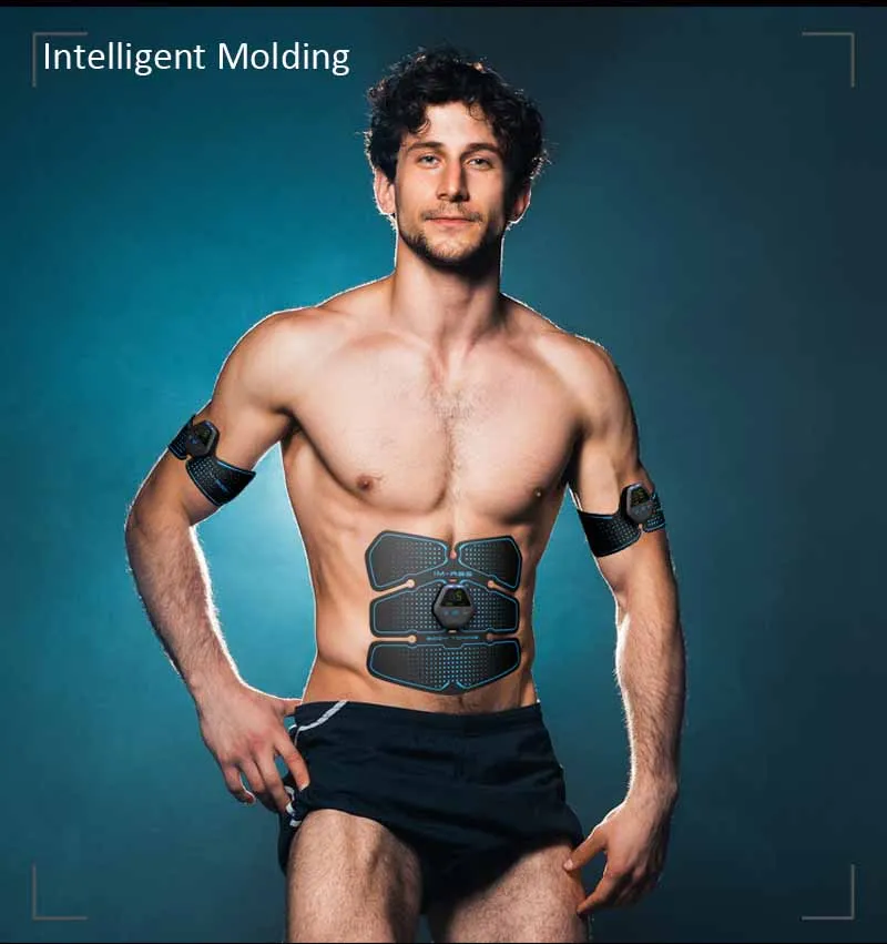 ABS Abdominal Muscle Trainer Stimulator Wireless EMS Electronic Stimulation Muscle Massager Gym Workout Sport Equipment Slimming