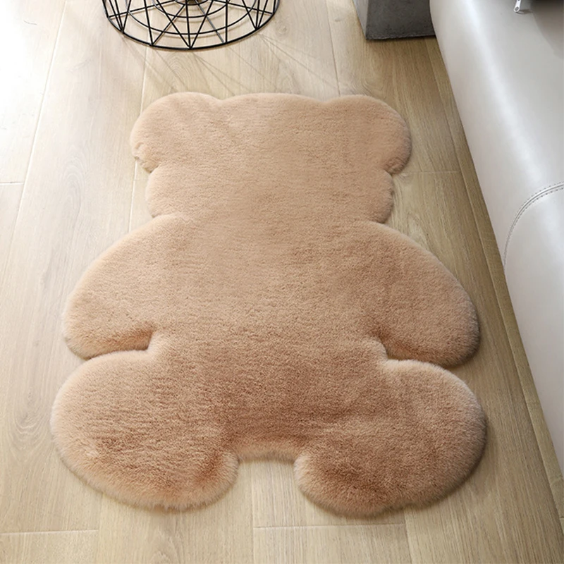

Soft Plush Bear Carpet For Living Room Baby Room Anti-slip Rug Bedroom Water Absorption Carpet Rugs Shaggy Home Floor Mat