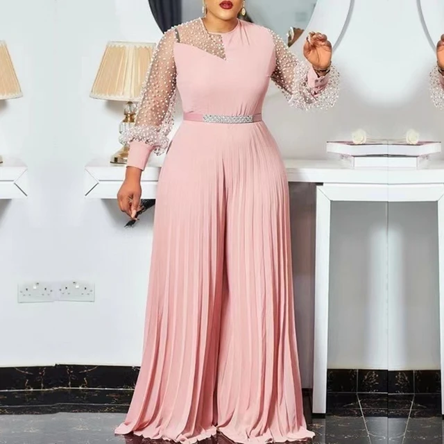 Ogaga Dashiki  Jumpsuit Long Sleeve Dress