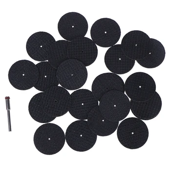 

New 26pcs/set 25pcs Saw Blade+1pc Connection Clamp Fiberglass Reinforced Cut Off Wheel Disc W/ 1 Mandrel 1/8" Fit Tool