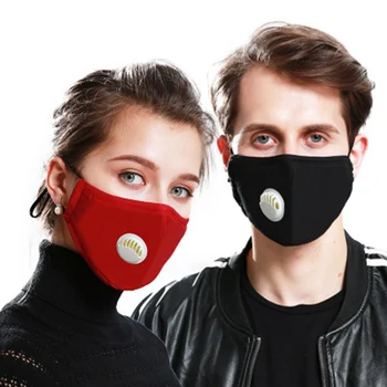 

Anti Dust Pollution PM2.5 Mouth Mask With 2 Replaceable Filters Breathable Cotton Face Mask Washable Respirator Mouth-muffle