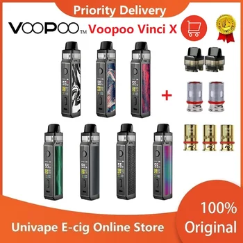 

VOOPOO VINCI X 70W Pod Kit & 0.96-inch Screen & Dual-coil System Vape Kit Powered by Single 18650 Battery Vapor VS Vinci Mod Kit