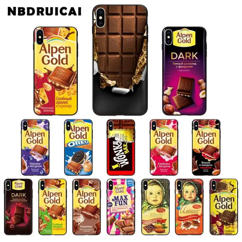 

Case For iPhone 6S 6S 7 8 X XR XS Max Silicone Funny Chocolate Russian Soft Case For Apple iPhone 8 7 6S 6 S Plus Phone Case
