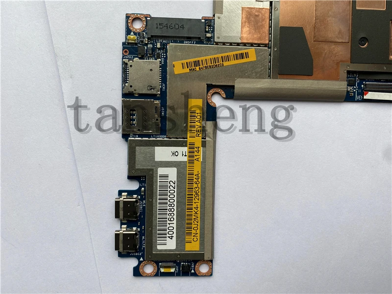 

USED Laptop Motherboard For DELL Inspiron 9250 CN-0J2MK4 0J2MK4 M5-6Y57 4GB Fully Tested to Work Perfectly