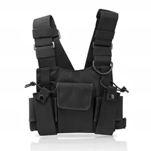 

Tactical Vest Nylon military Vest chest rig Pack Holster Tactical Harness walkie talkie radio Waist Pack army vest Hunting