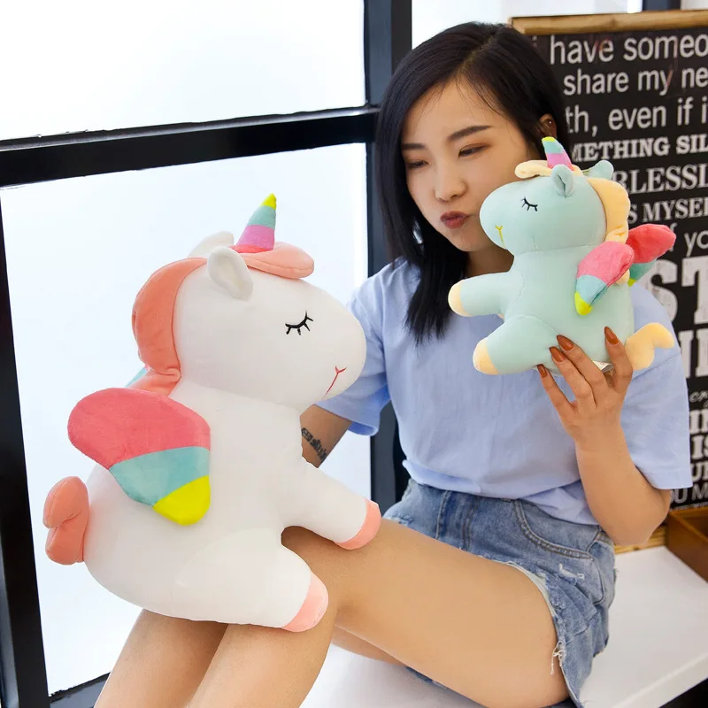 

Software Rainbow Angel Unicorn Doll Candy-Colored Online Celebrity Cute Rainbow Pony Doll
