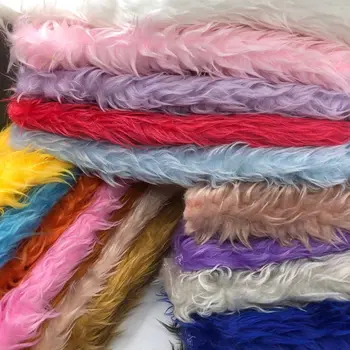 

Top Quality 50x40cm Artificial Plush Faux Fox Fur Fabric - For Women Handbag Long Fabric For Diy Handmade Sewing Materials