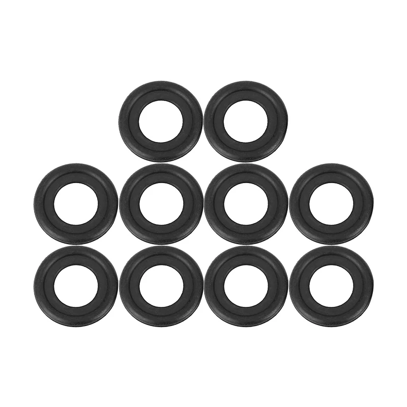 10Pcs Black Rubber Oil Drain Plug Gaskets Washer Replacement for GM