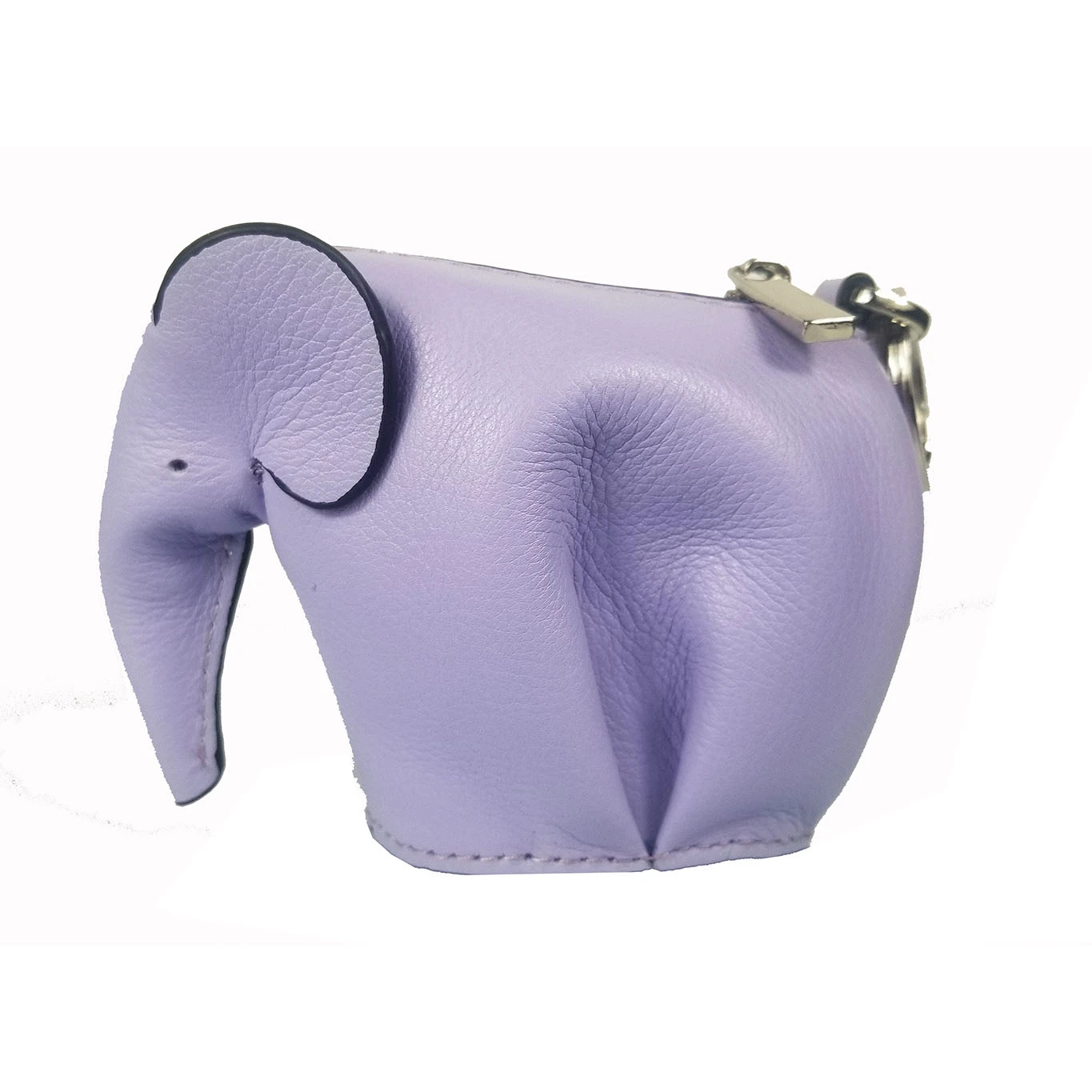 de piel auténtica hecho a mano con moneda con elefante de lavanda para mujer, Mini bolso con forma de Animal personalizado, billetera con nombre, Monogr|Monederos| - AliExpress