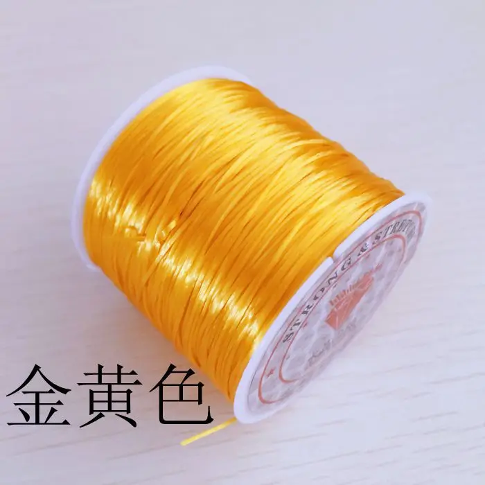 60m/bag 1mm Round Elastic Cord Beading Stretch Thread String Rope for Necklace Bracelet Jewelry Making Supply