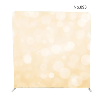 

One side Champagne bokeh/bubble printed another side gold marble printed one double sided pillow backdrop with one stand