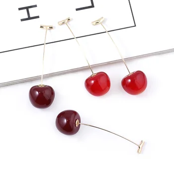 

20pcs JoJos Bizarre Adventure Noriaki Cherry Earrings JOJOS Kujo Jotaro Broken Heart Ear Clip Men Cosplay Jewelry Wholesale