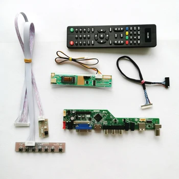 

For LP141XA/LP141XB 1024*768 20-Pin LVDS cable 1CCFL HDMI VGA USB RF Remote notebook PC 14.1" LCD screen controller card DIY kit