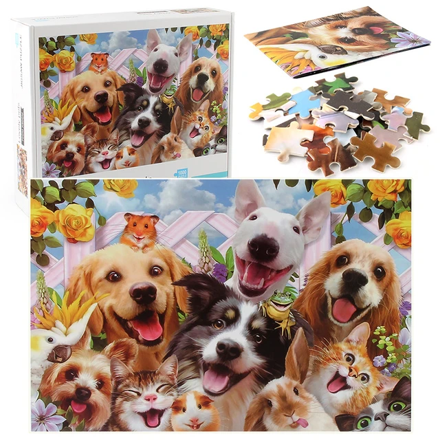 Paper Dogs 1000 Piece Puzzle