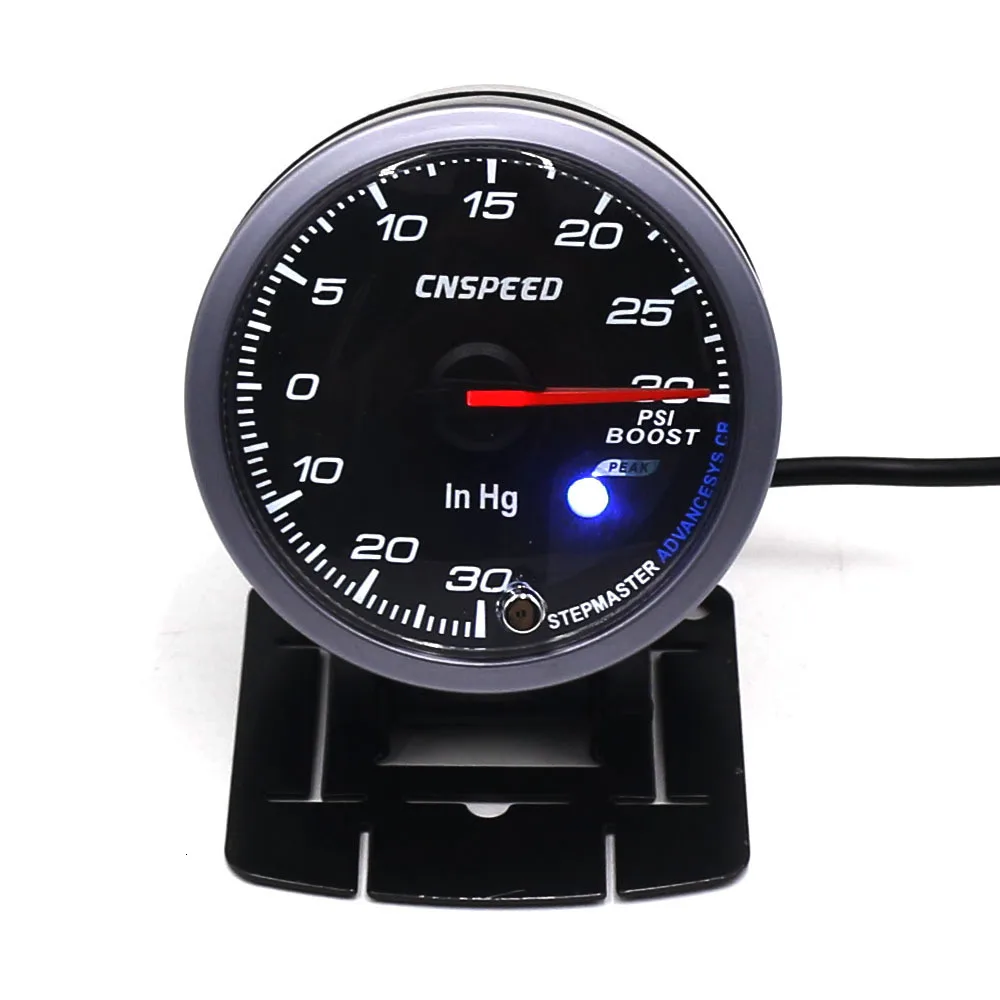 CNSPEED 60 мм Автомобильный турбо Boost Gauge PSI с сенсором черное лицо белое и Янтарное освещение турбо boost метр и Регулируемый контроллер