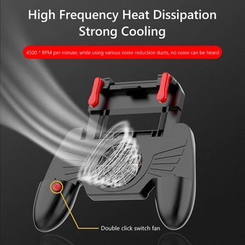 

Mobile Controller Gamepad with Cooling Fan Entertainment Durable Game Accessories for iPhone Android Phone PUBG COD