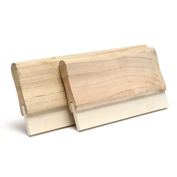 

A4/A3 Silk Screen Printing Squeegee Blade Wood Handle Printing Squeegee Scraper For Printing 2 Sizes