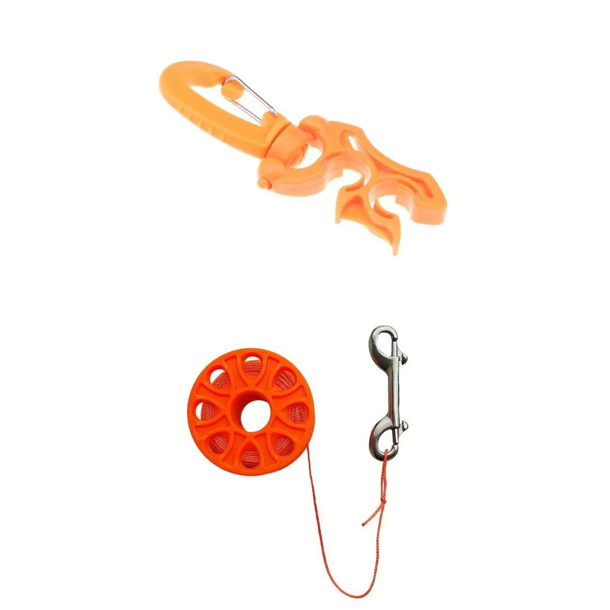 High Visibility Scuba Diving Finger Reel Spool +Dive 2 Hose Regulator Holder Diving Double Hose Holder Diving Finger Spool
