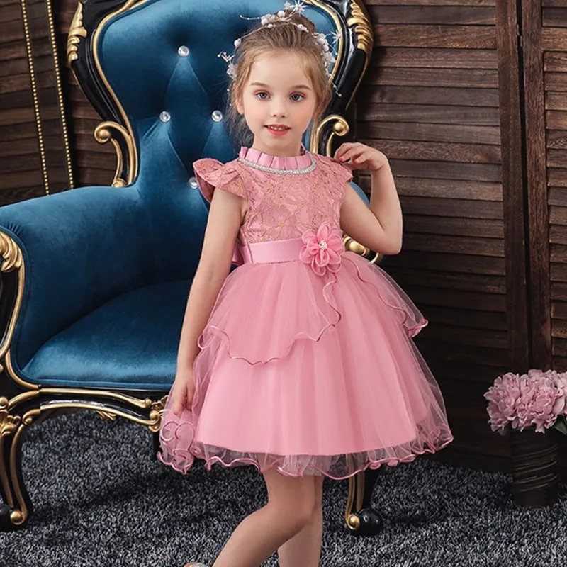 Bambini-Tutu-Della-Principessa-Del-Vestito-Da-Partito-per-le-Ragazze-del-Bambino-Del-Merletto-Petalo