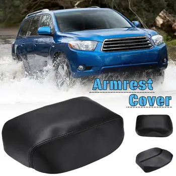 

Car Leather Armrest Center Console Cover Fits for Toyota Highlander Kluger 2008-2013 Car Armrest Cover Arm Rest Cap