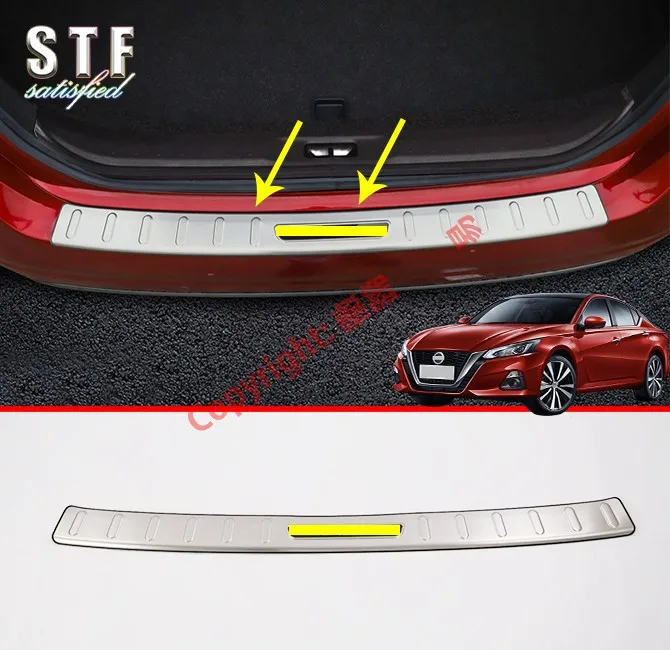 Протектор из нержавеющей стали заднего бампера для Nissan Altima MK7 2019 2020 | Автомобили и