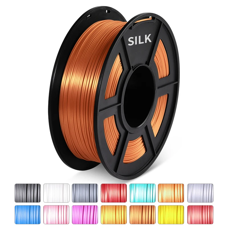 petg filament SILK 3D Filament Printer Material 1.75MM DIY Gift Material For FDM 3D Printer 3D Printing Pen 1KG 100% Zero Bubbles BELIVEER 3D tpu 3d printer filament 3D Printing Materials