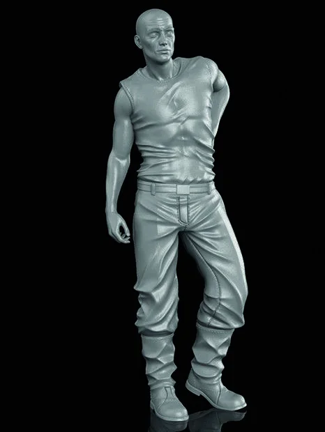 

1/35 modern Man Posing Resin figure Model kits Miniature gk Unassembly Unpainted