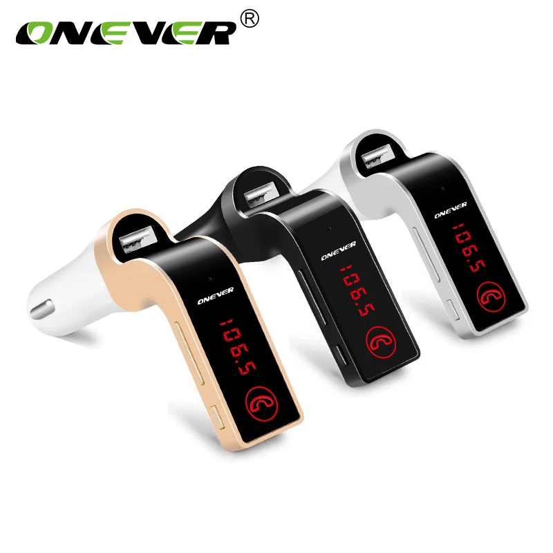 Onever FM передатчик модулятор Автомобильный комплект MP3 плеер Беспроводной