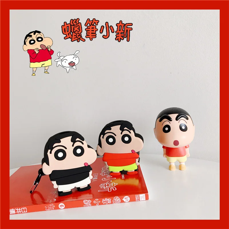Мягкий силиконовый чехол-кукла Crayon Shin Chan для Apple Airpods, чехол, История игрушек, Bluetooth, чехол для наушников
