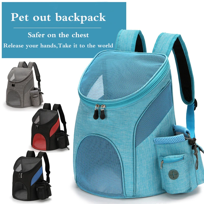 Factory direct sale pet bag out carrying bag Cat Dog Backpack folding pet chest pet supplies dog cat carrier small Fashion