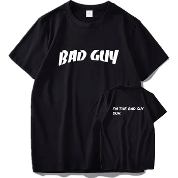 

Bad Guy T Shirt Billie Eilish Tshirt WHEN WE ALL FALL ASLEEP, WHERE DO WE GO Pure Cotton Basic Short Sleeve Camisetas